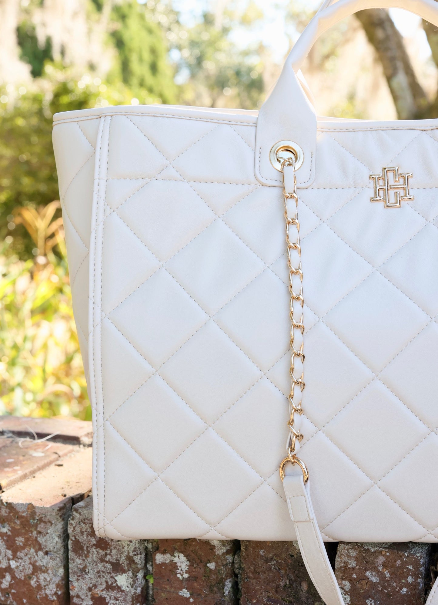 Melissa Tote Bag Cream Quilted LD