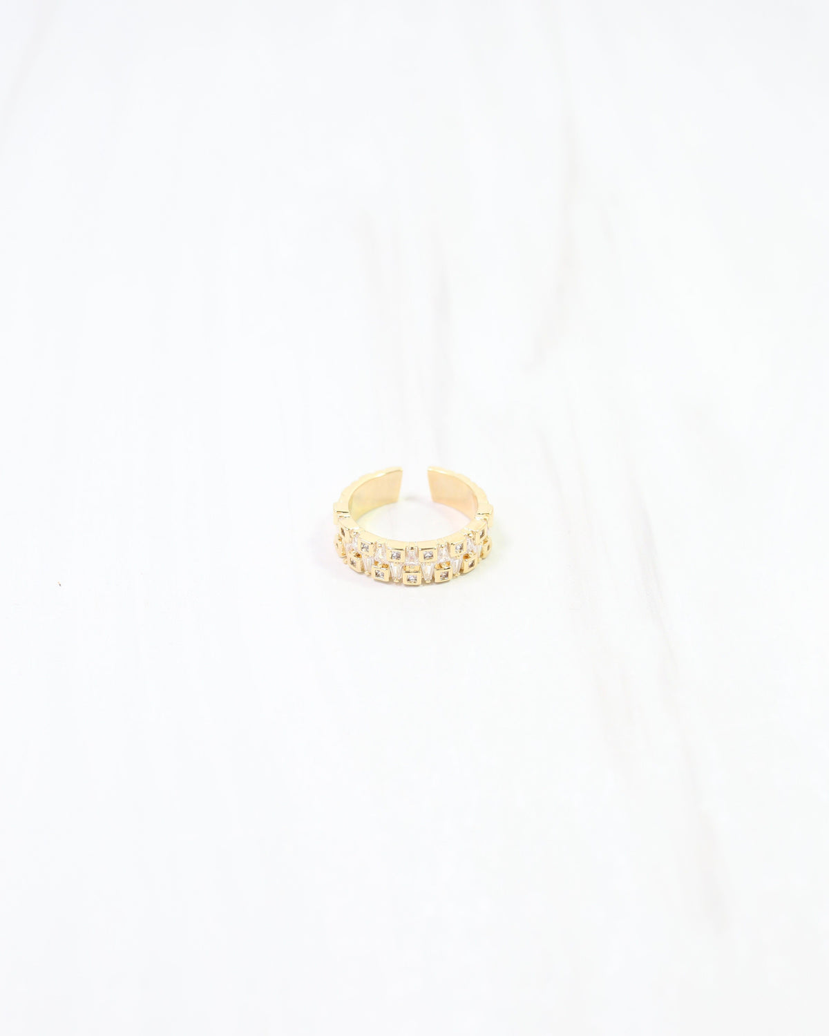 Priscila CZ Cube Ring WR Gold