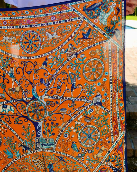 Queen of Sheba Scarf Orange