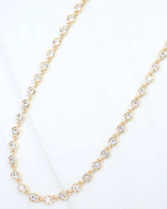 Castile Crystal Necklace Clear