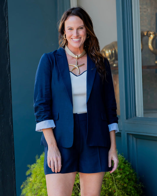 Fontana Cinched Sleeve Blazer