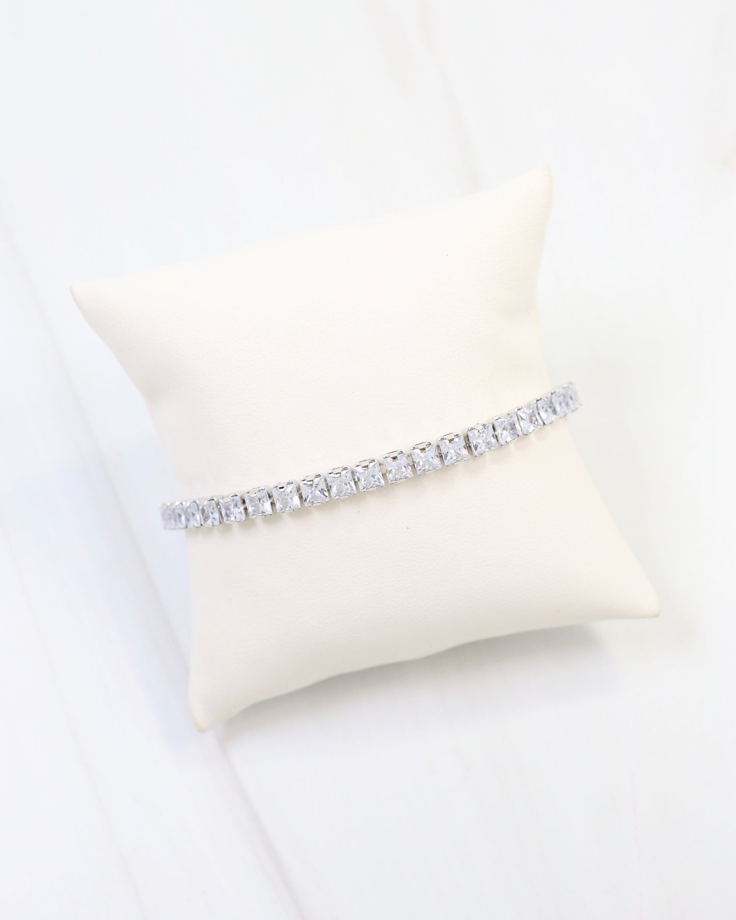 Laurel Tennis Bracelet Silver