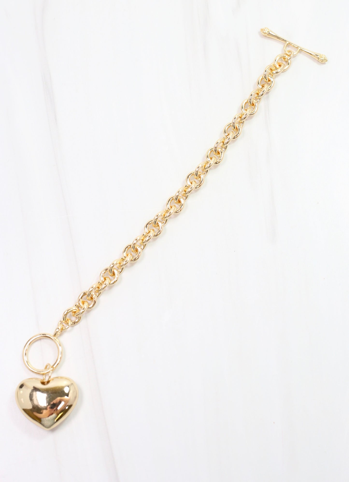 Huston Heart Bracelet Gold