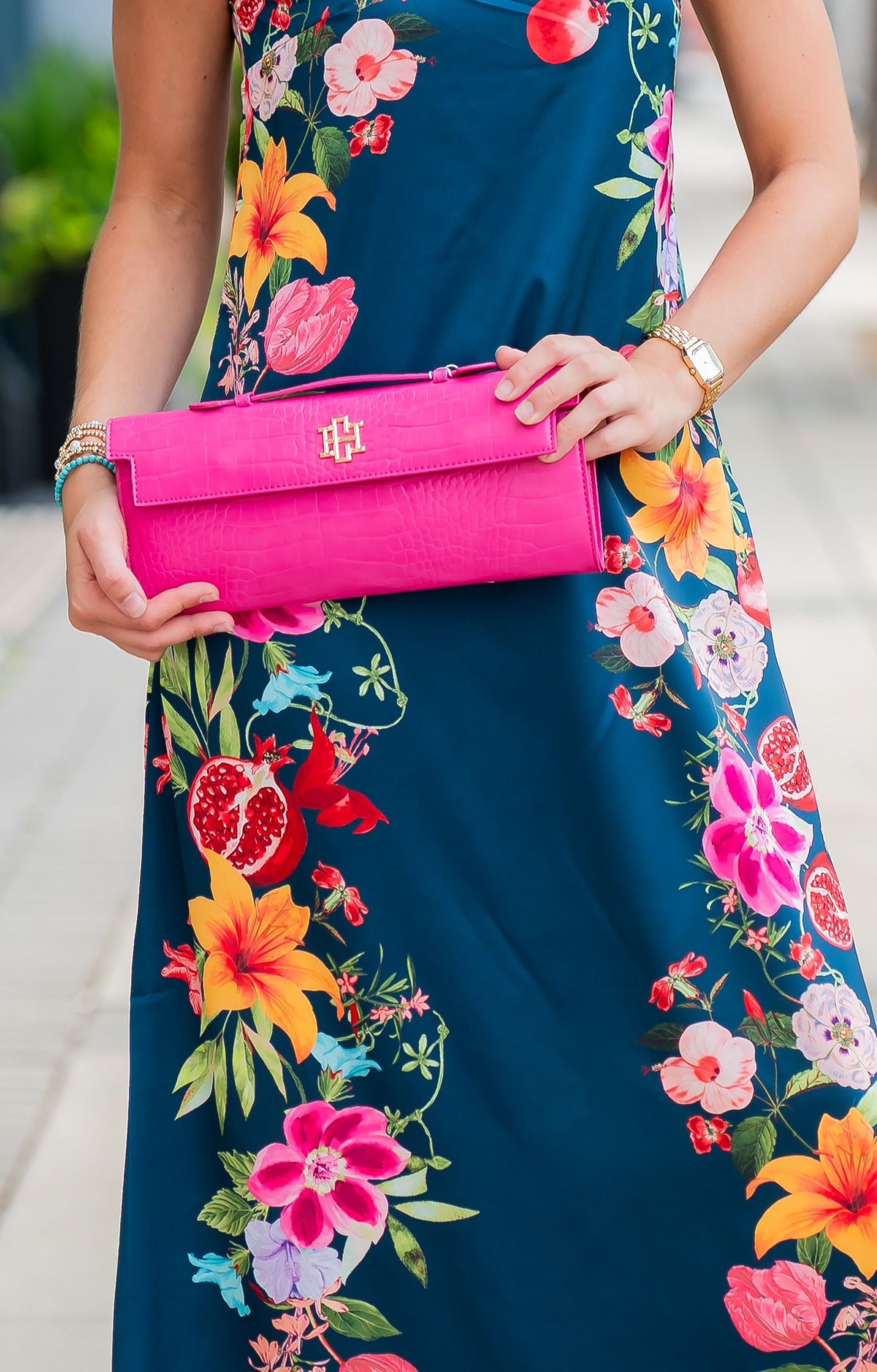 Betty Clutch Hot Pink EC
