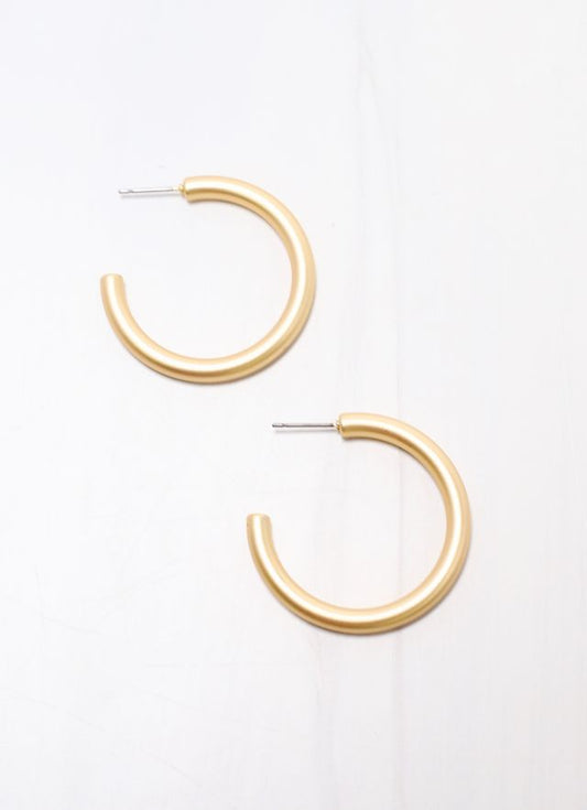 Nataliuh Hoop Earring MATTE GOLD