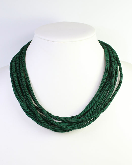 Cranston Cord Necklace Green