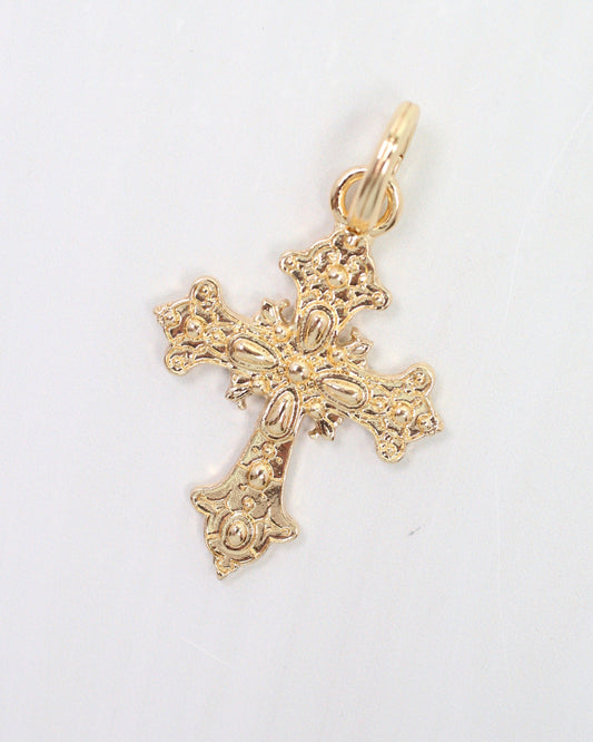 Tory Cross Charm Gold