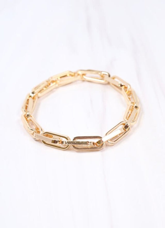 Rabson Link Stretch Bracelet GOLD - Caroline Hill