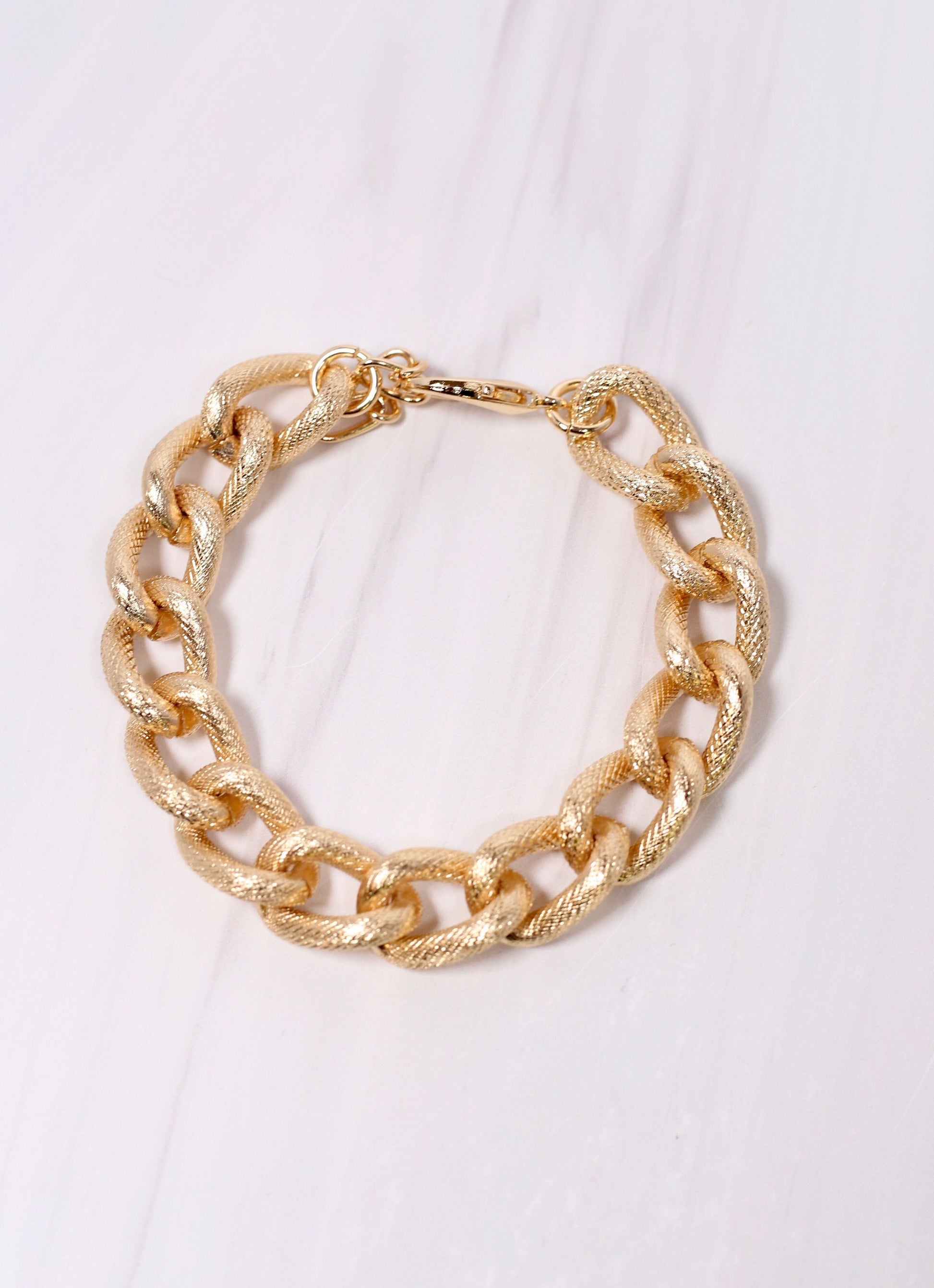 Ransom Link Bracelet GOLD - Caroline Hill