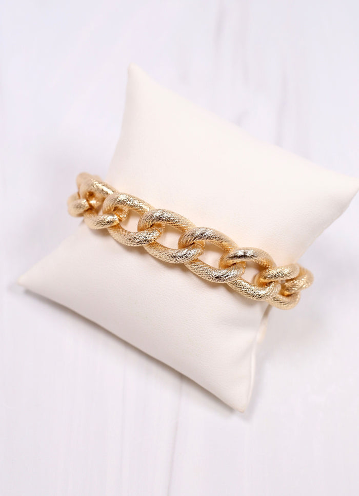 Ransom Link Bracelet GOLD - Caroline Hill