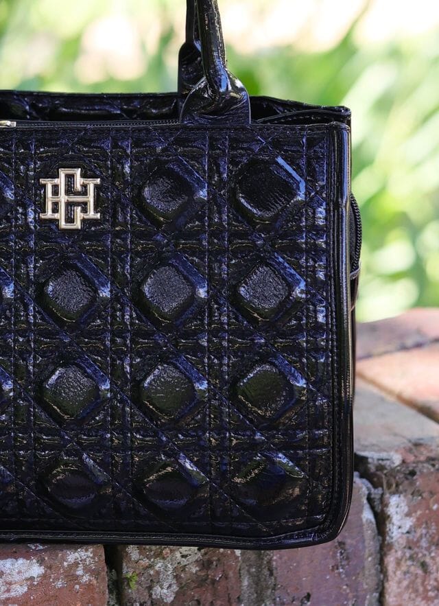 Ricky Mini Tote BLACK PATENT LQ - Caroline Hill