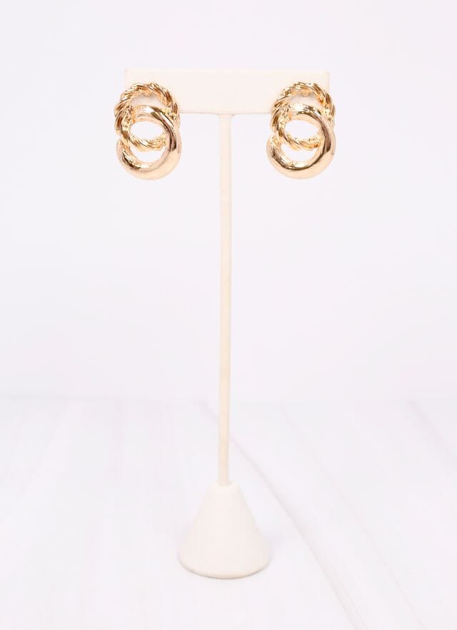 Rodger Link Drop Earring GOLD - Caroline Hill