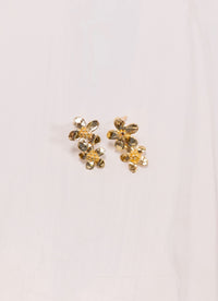Roley Flower Stud Earring GOLD - Caroline Hill