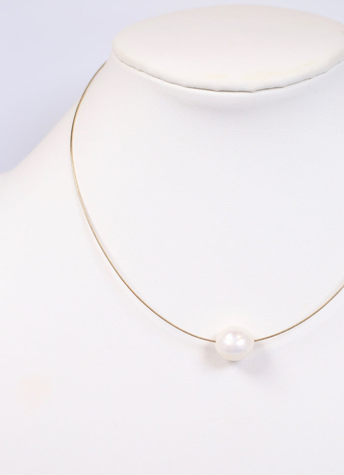 Roxville Pearl Necklace GOLD - Caroline Hill