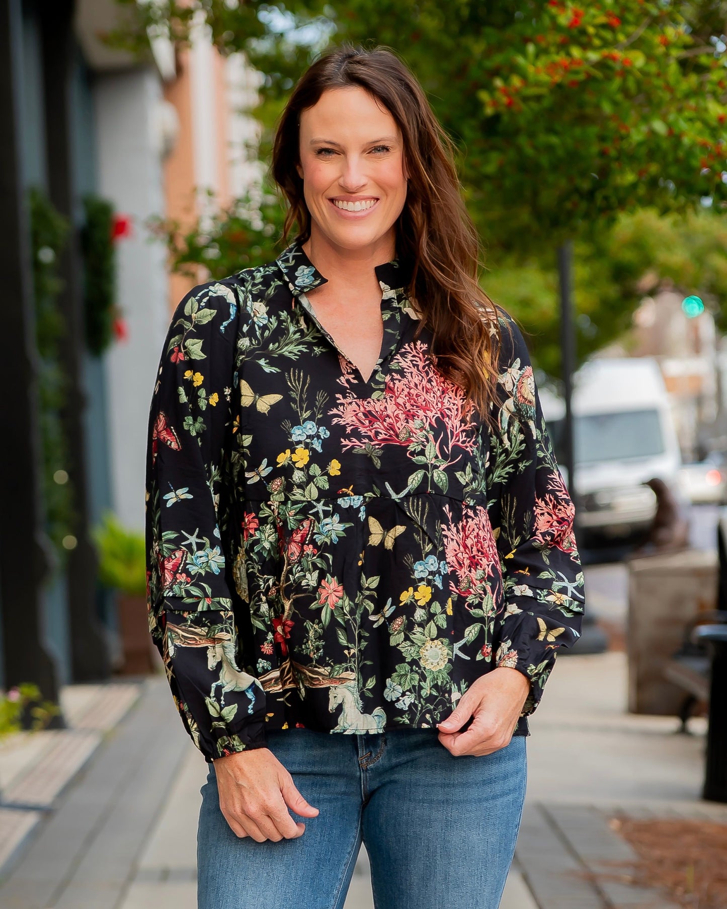 Lake Louise Floral Top