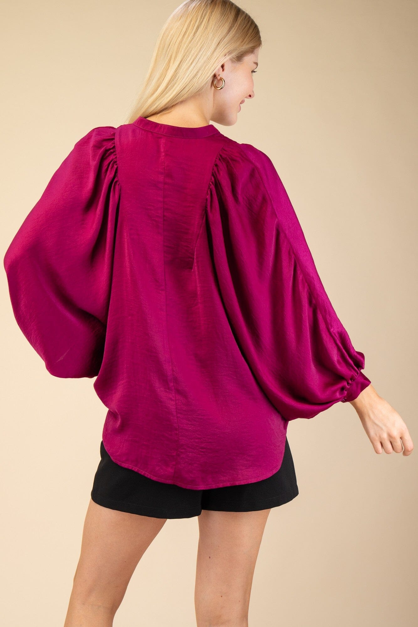 Running Circles Plum Blouse - Caroline Hill