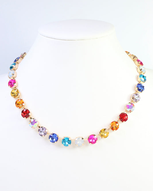 Radcliffe Rhinestone Necklace Light Multi