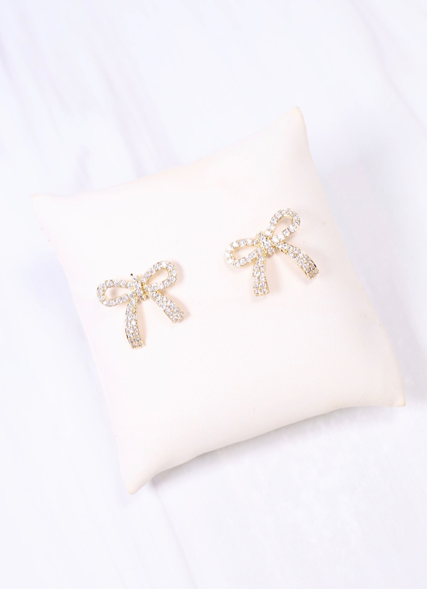 Arielle CZ Bow Earring GOLD