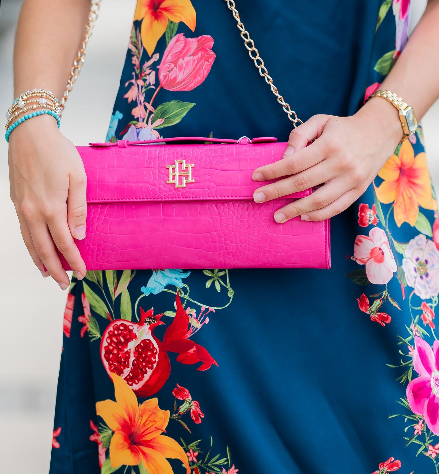 Betty Clutch Hot Pink EC