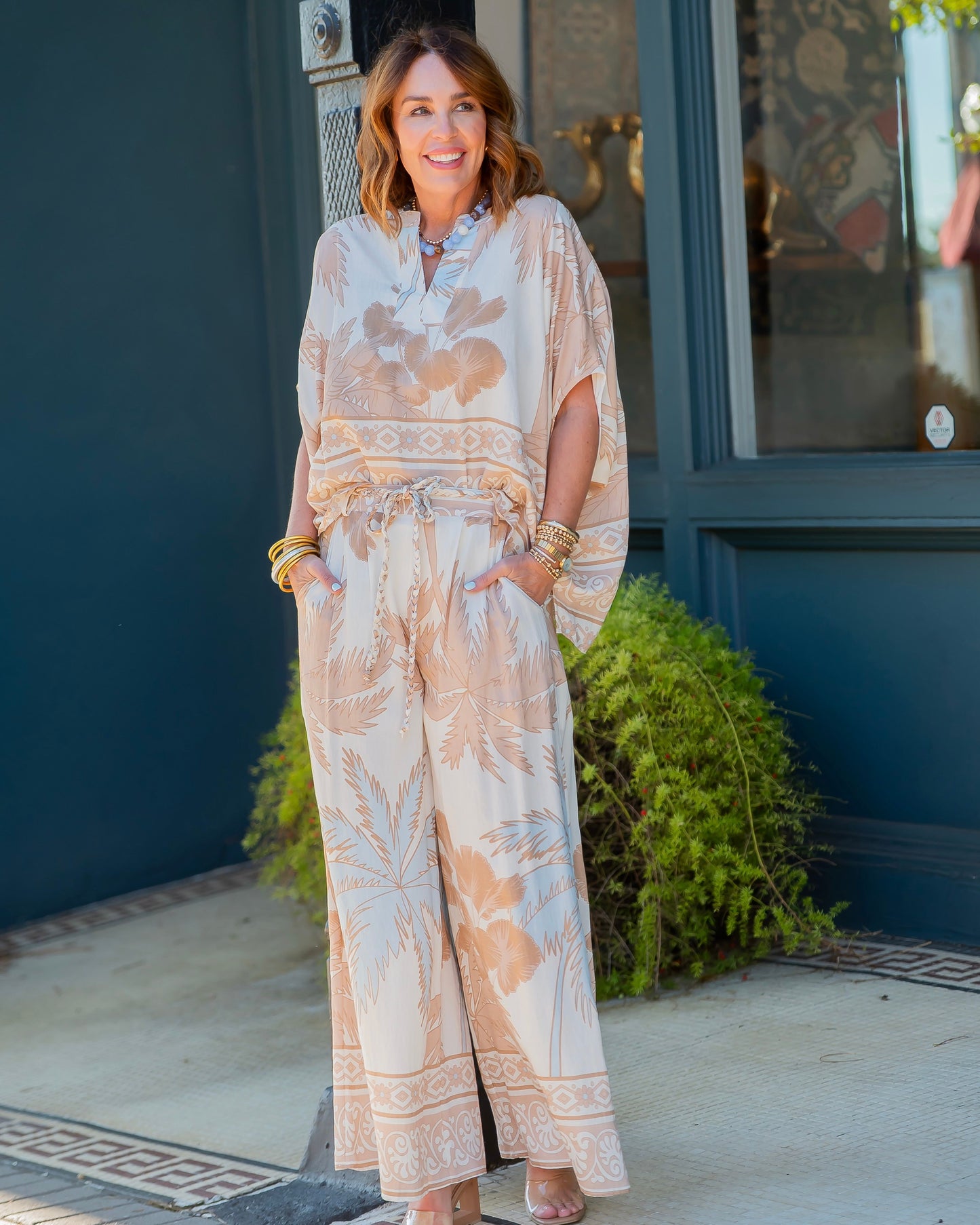 Bonnie Mixed Tropical Print Pants