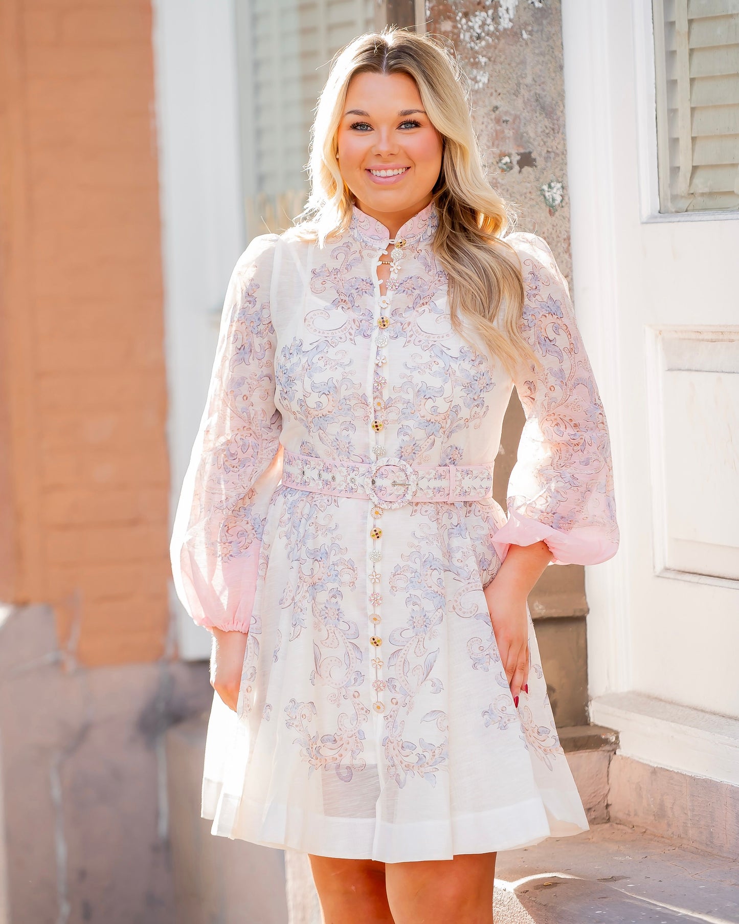 Grace Fancy Button Down Dress