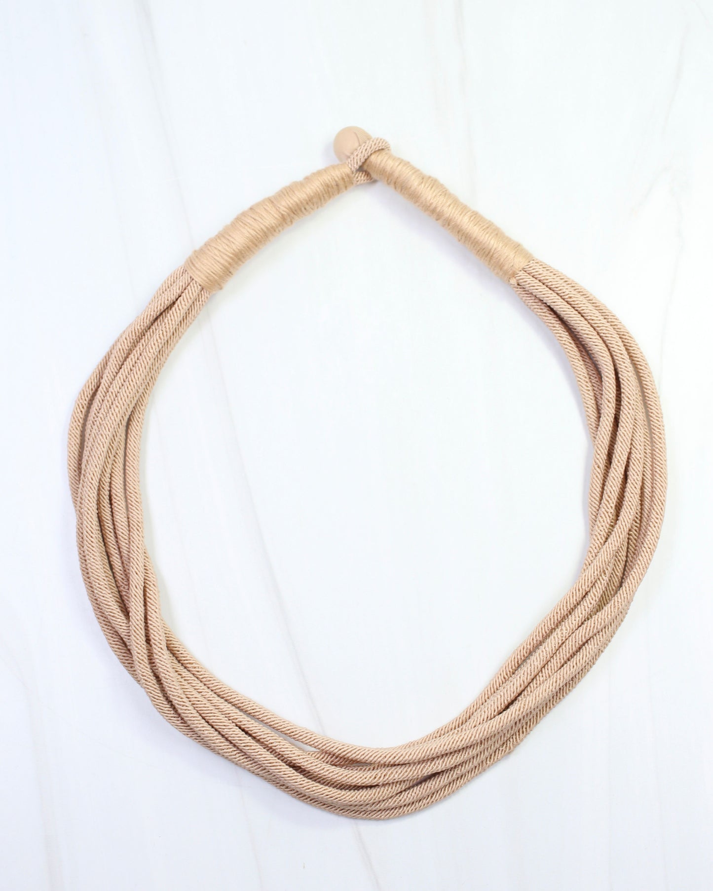 Cranley Layered Cord Necklace Tan