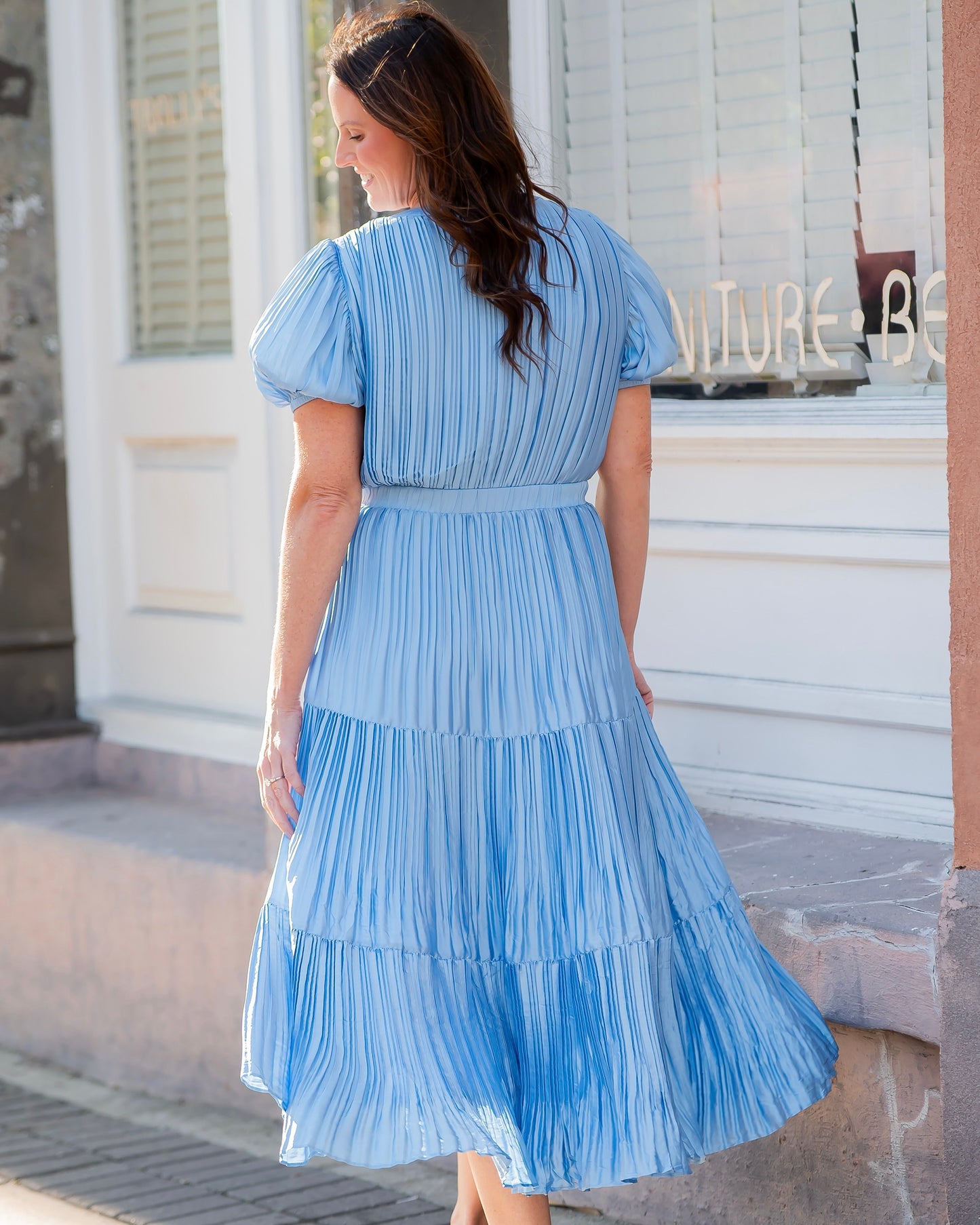 Vail Pleated Maxi Dress