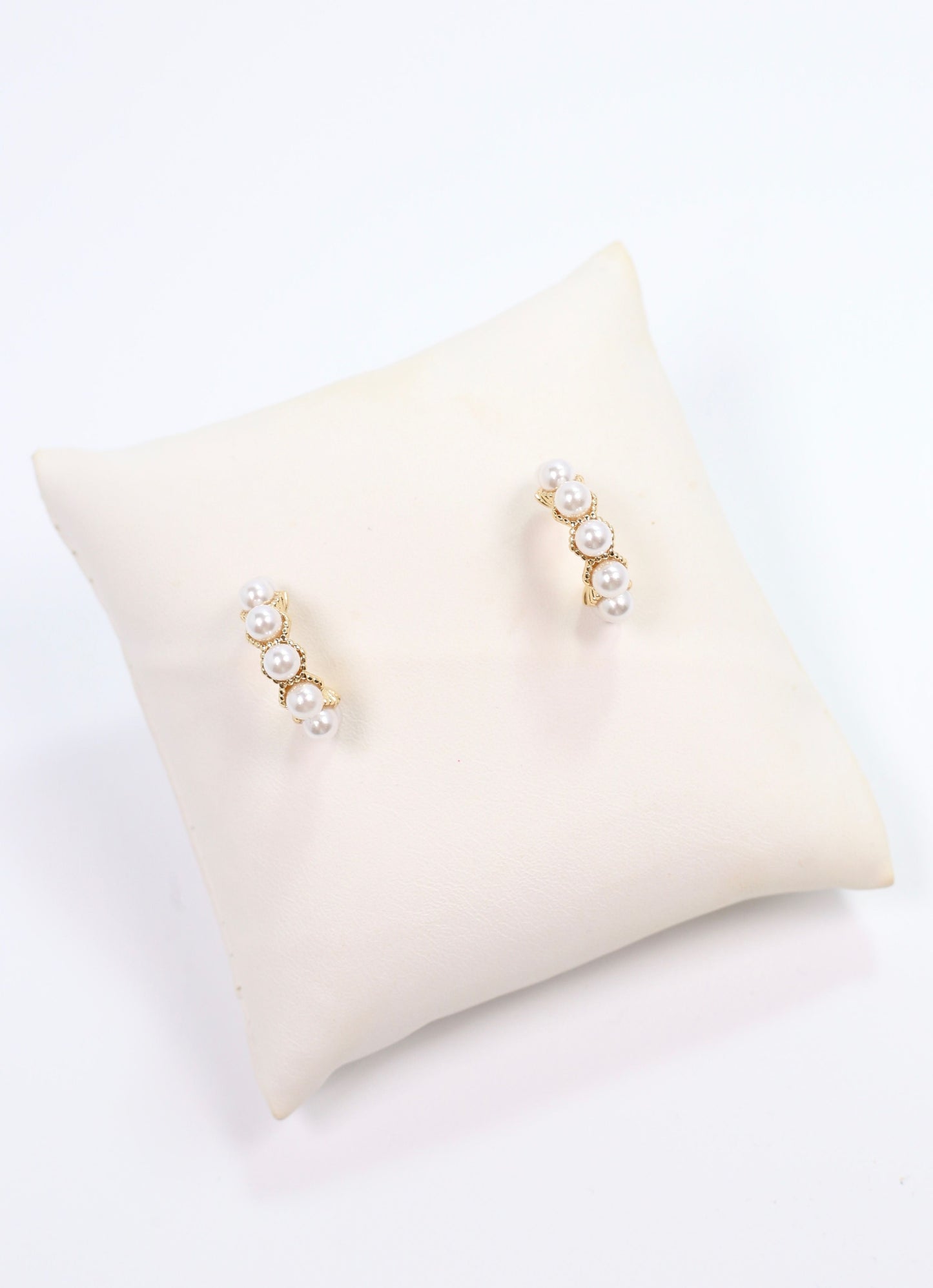 Napoleon Pearl Hoop Earrings GOLD