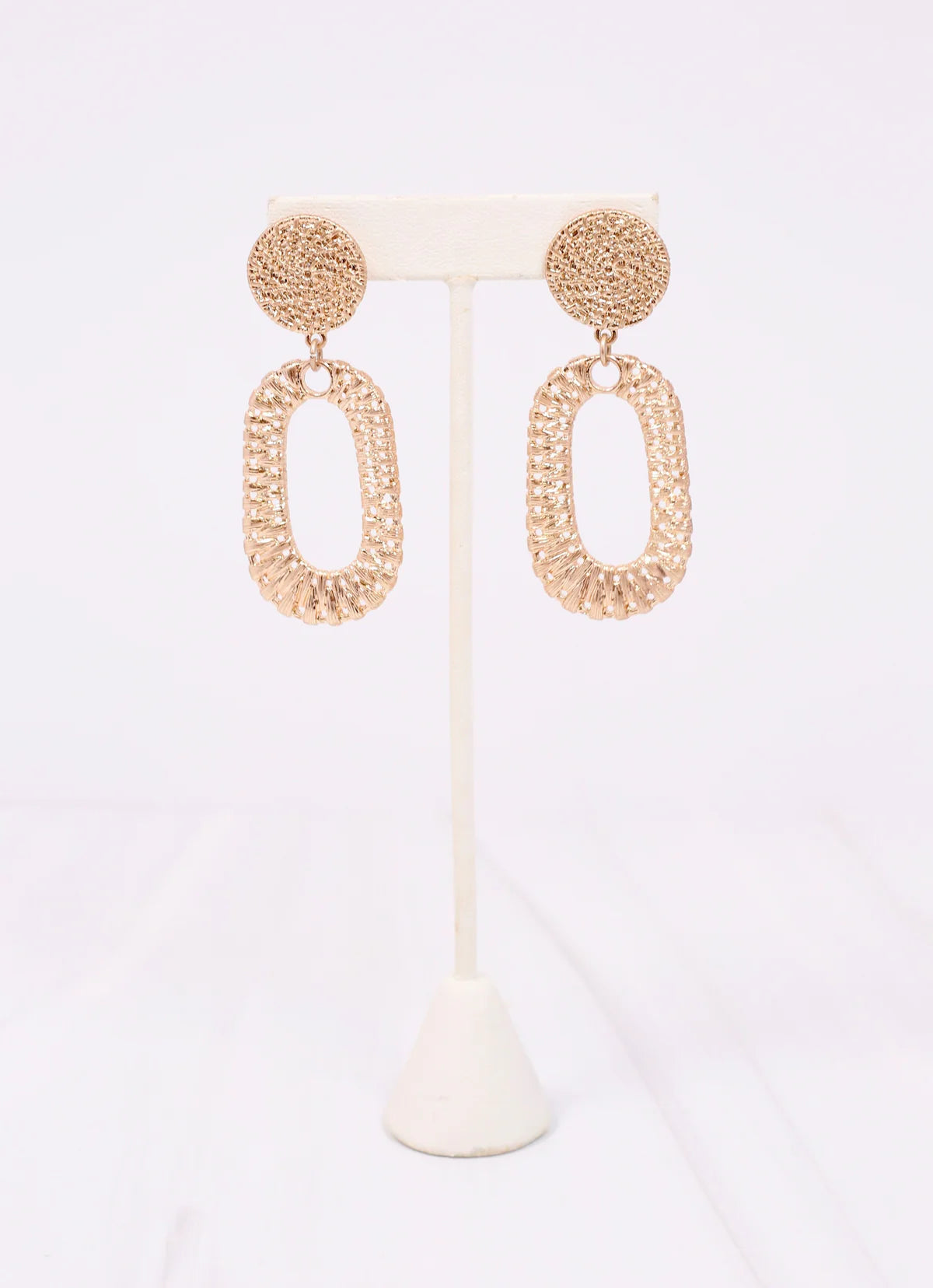 Seraphine Woven Drop Earring GOLD - Caroline Hill