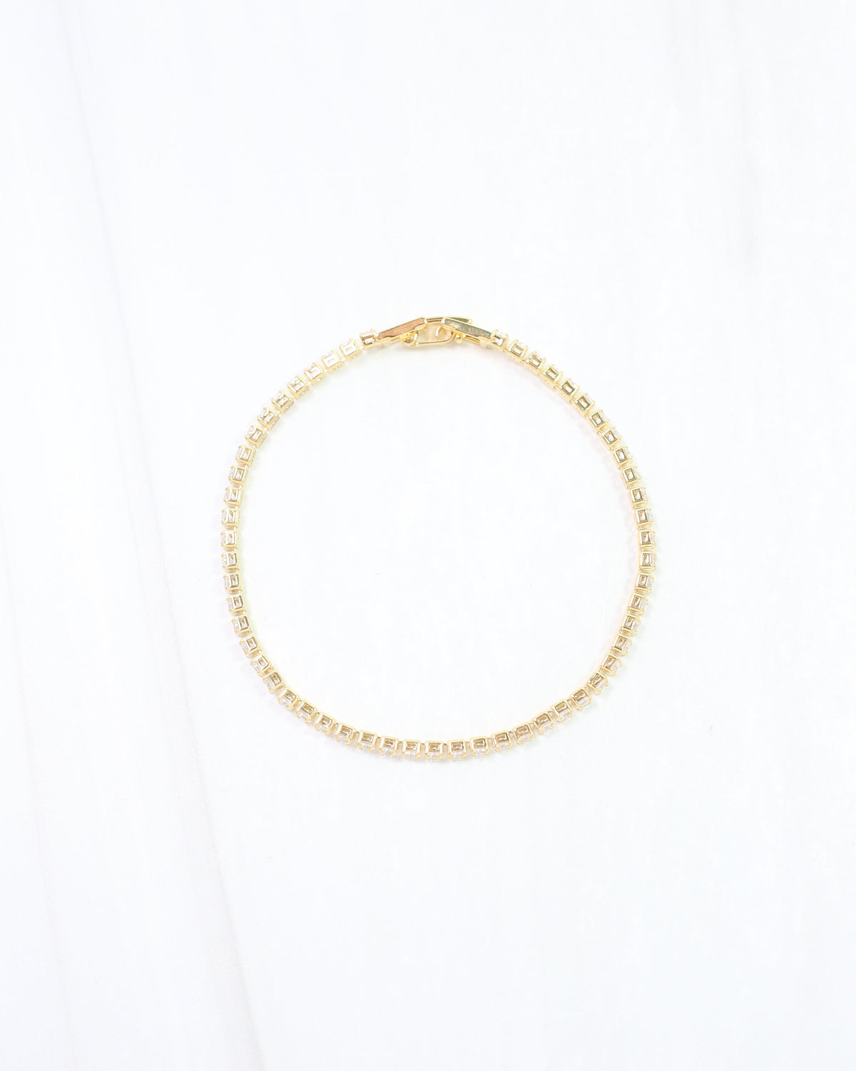 Luna Small CZ Tennis Bracelet WR GOLD