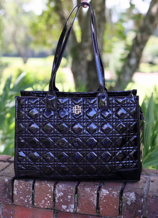 Shane Tote BLACK PATENT LQ - Caroline Hill