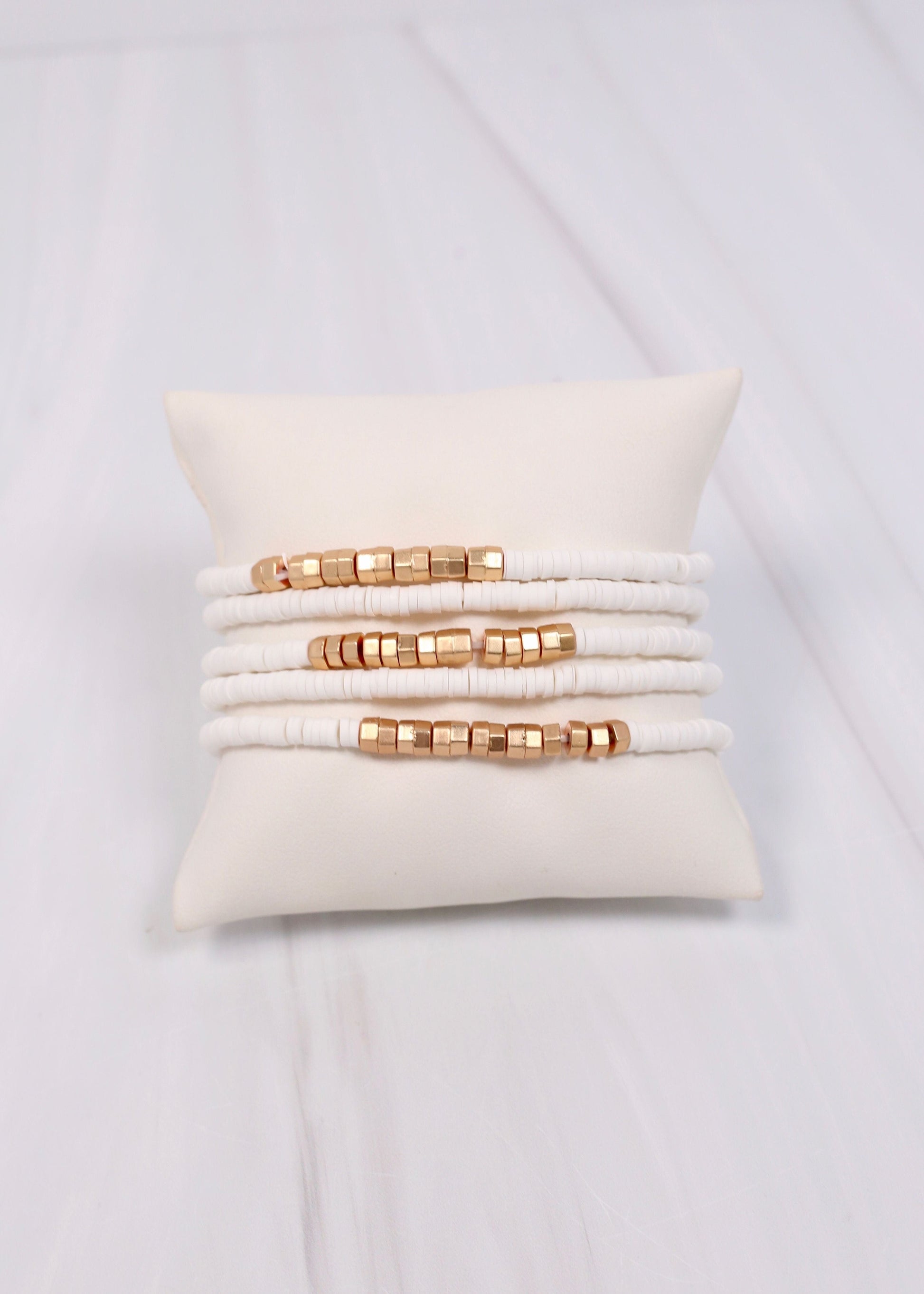 Sherwood Bracelet Set WHITE - Caroline Hill