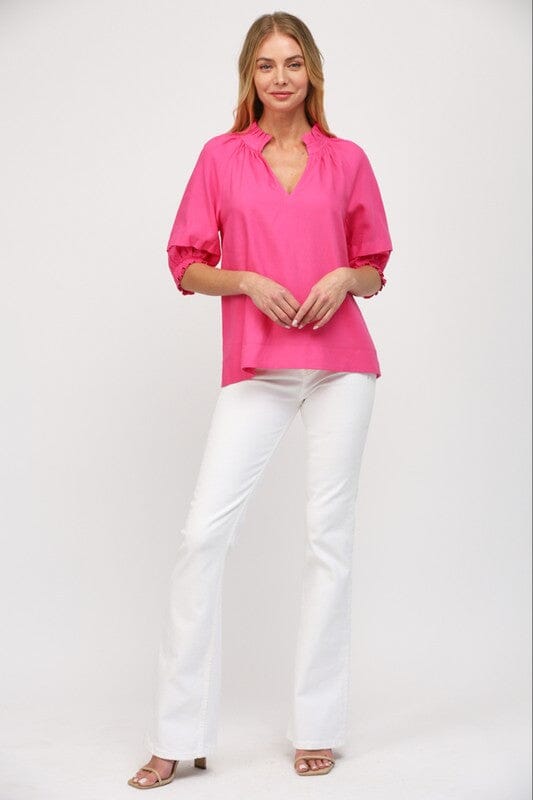 Sizzlin' Summer Hot Pink Top - Caroline Hill