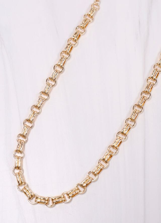 Slayter Link Necklace GOLD - Caroline Hill