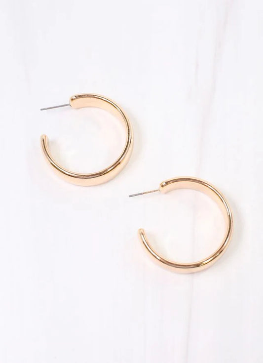 Randle Hoop Earring SHINY GOLD