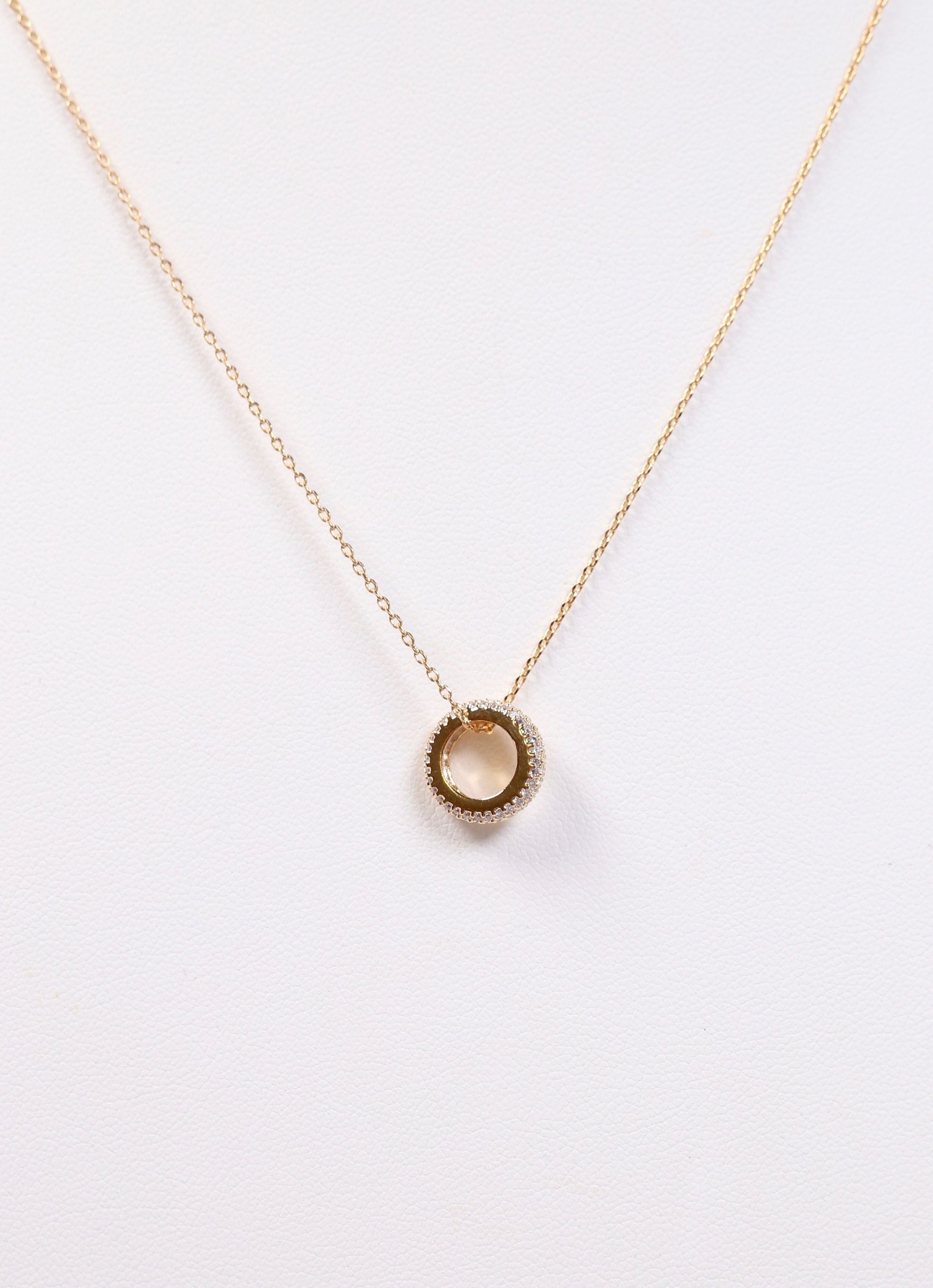 Small Joys CZ Necklace GOLD - Caroline Hill