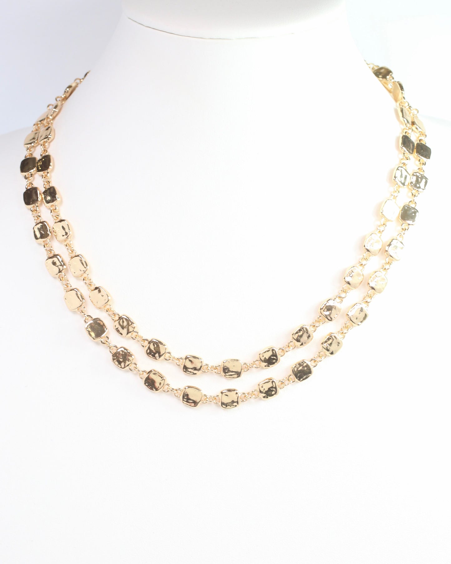 Jackie Layered Necklace Gold
