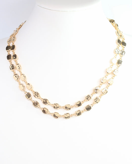 Jackie Layered Necklace Gold