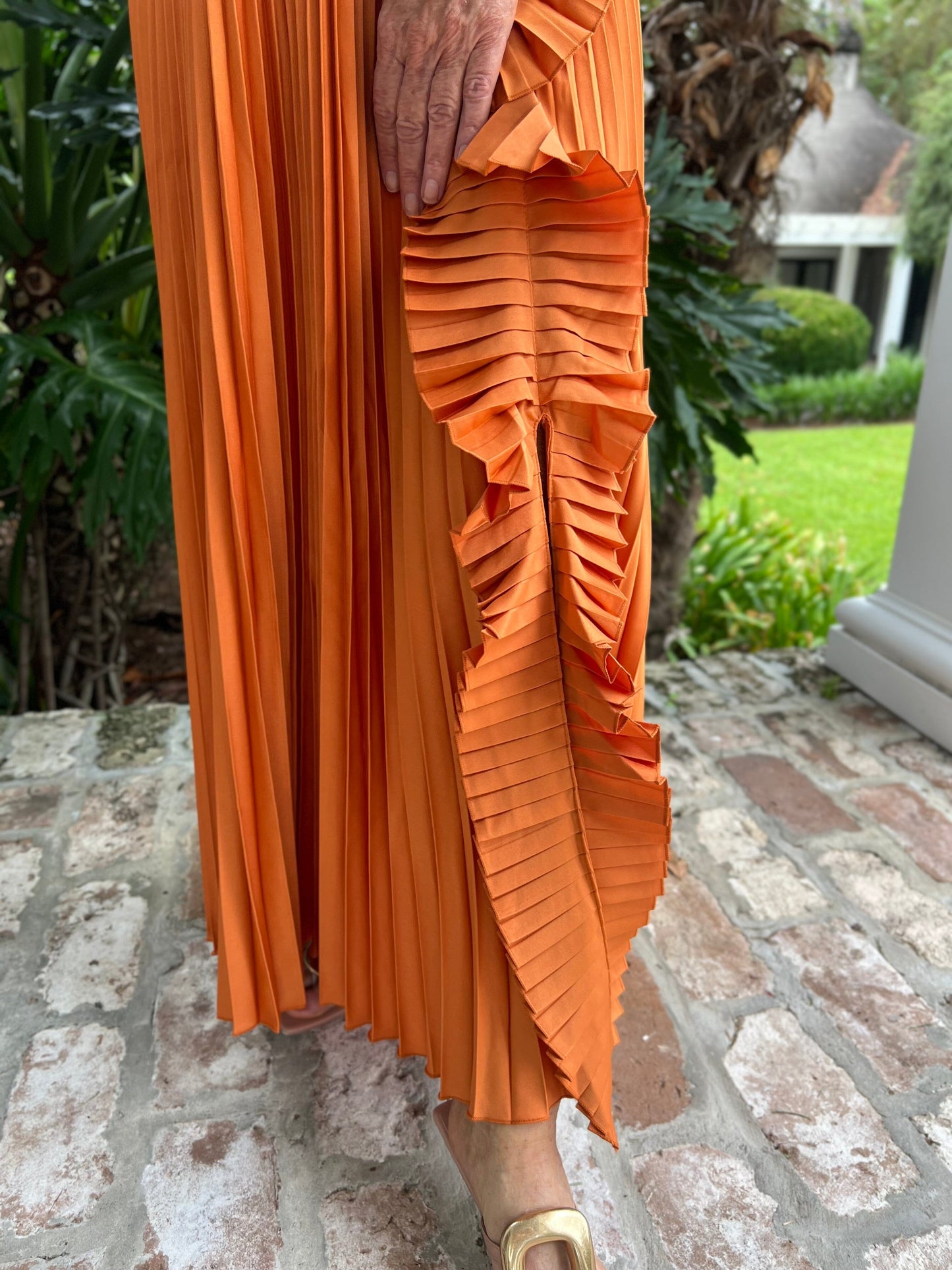 Sunrise Pleated Detail Maxi Skirt - Caroline Hill