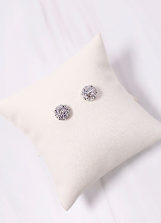 Sweetbriar CZ Stud Earring SILVER - Caroline Hill