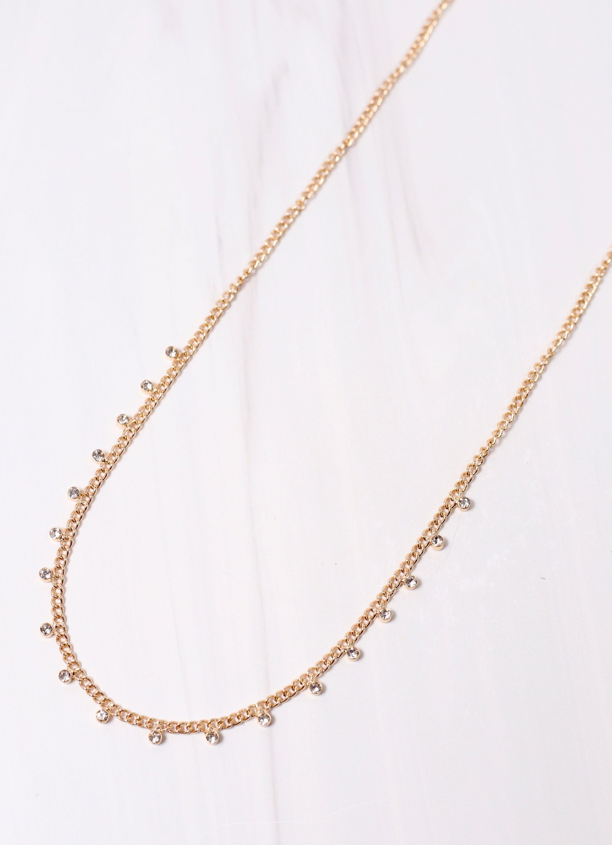 Sydney CZ Necklace GOLD - Caroline Hill