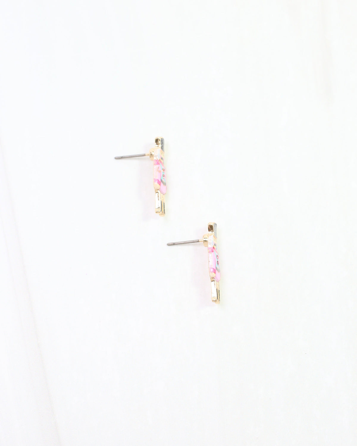 Noel Nutcracker Stud Earring Pink