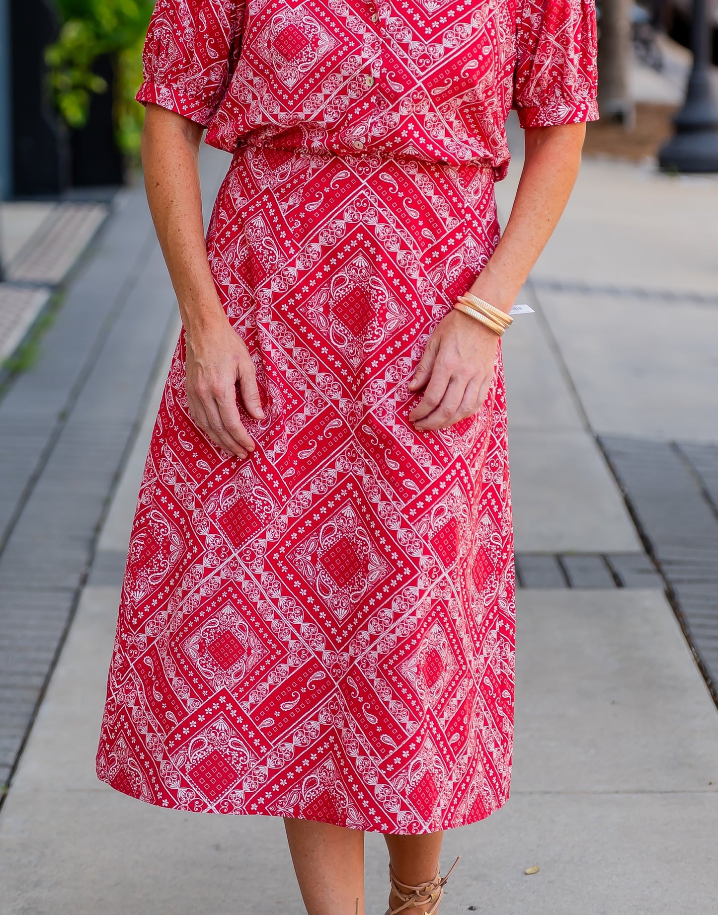 Arley Bandana Print Skirt
