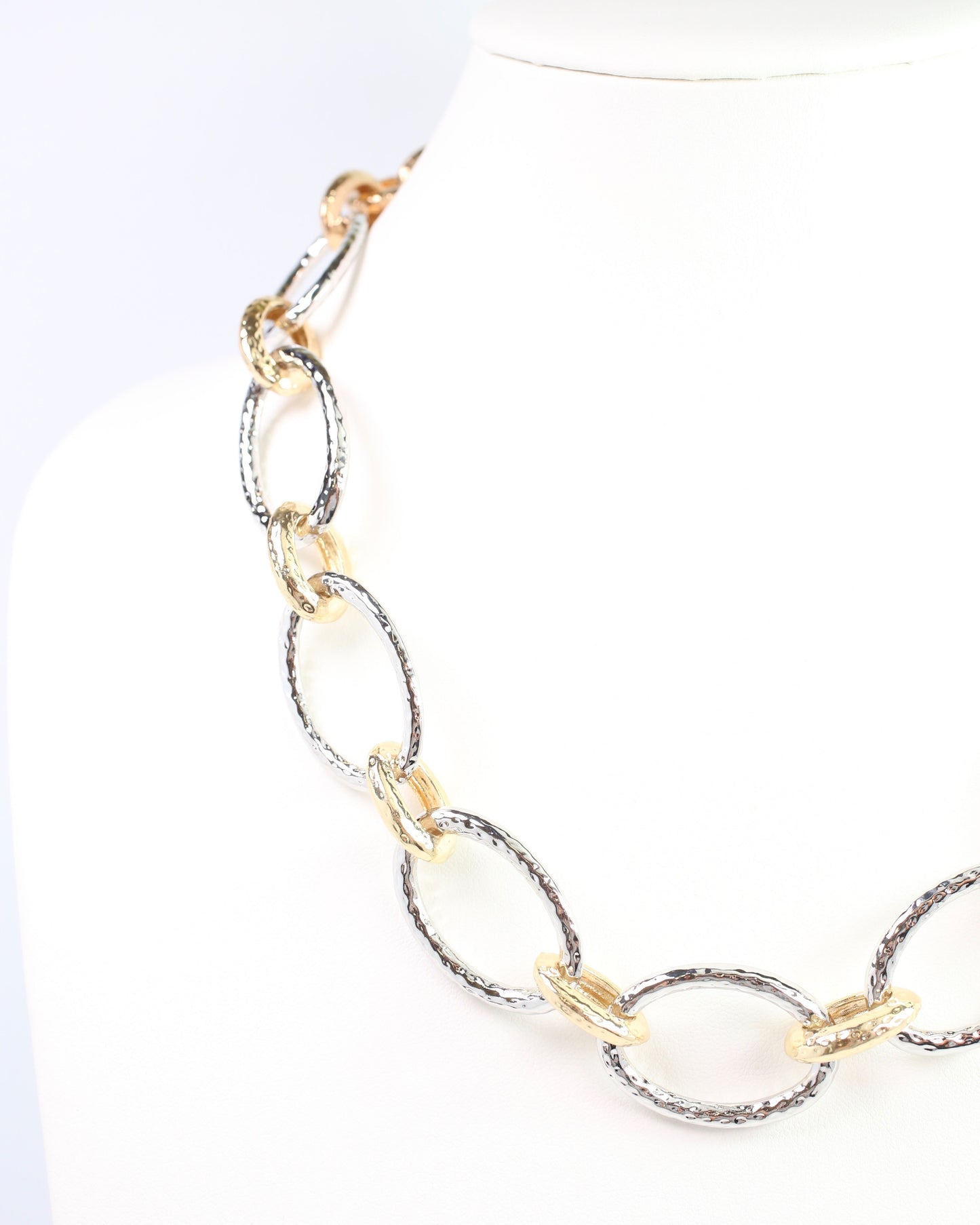 Lucinda Link Necklace Gold-Silver