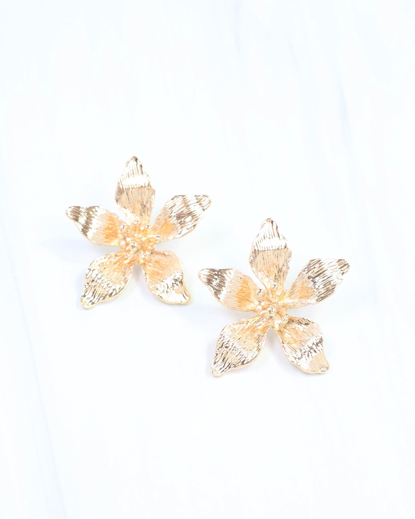 Chaya Flower Post Earring Gold