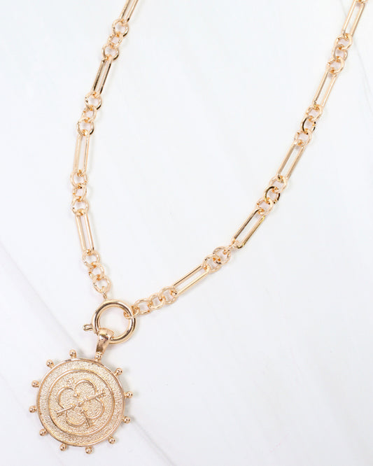 Langham Charm Necklace Gold