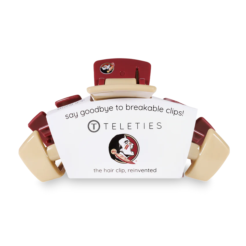 Teleties Medium Classic Clip-Florida State University - Caroline Hill