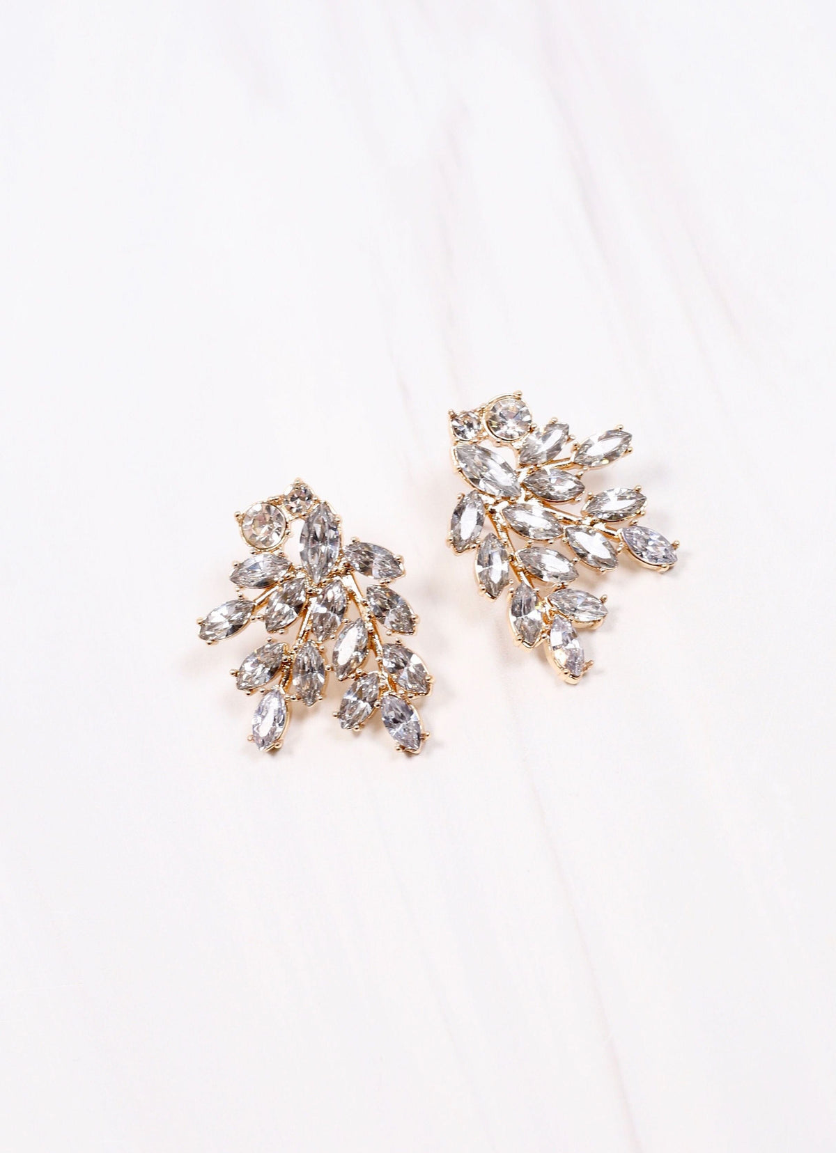 Thorsby Embellished Drop Earring CLEAR - Caroline Hill