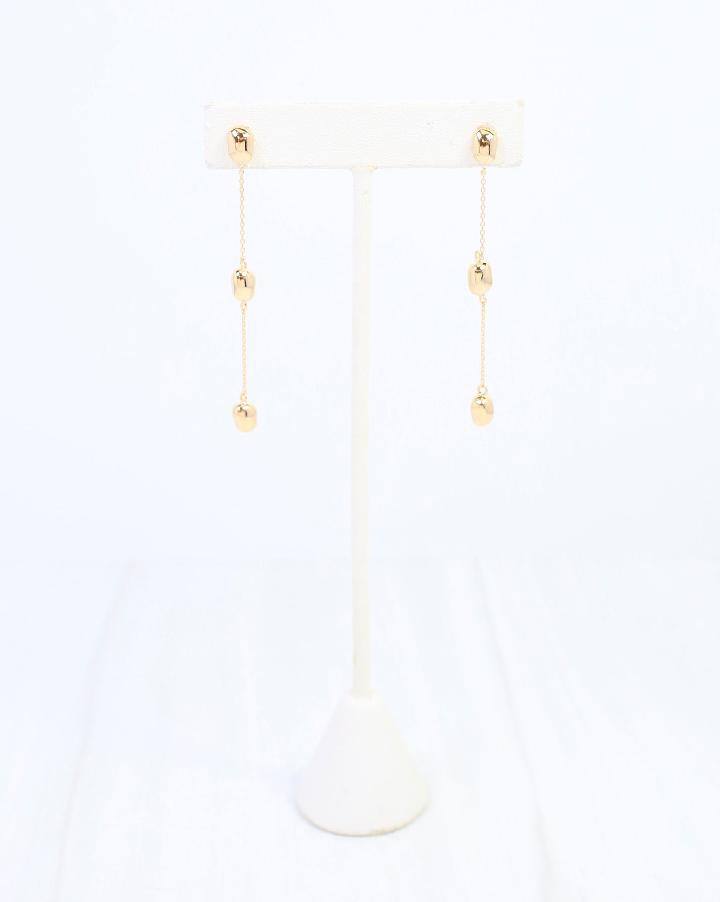 Lyra Linear Dangle Earring Gold