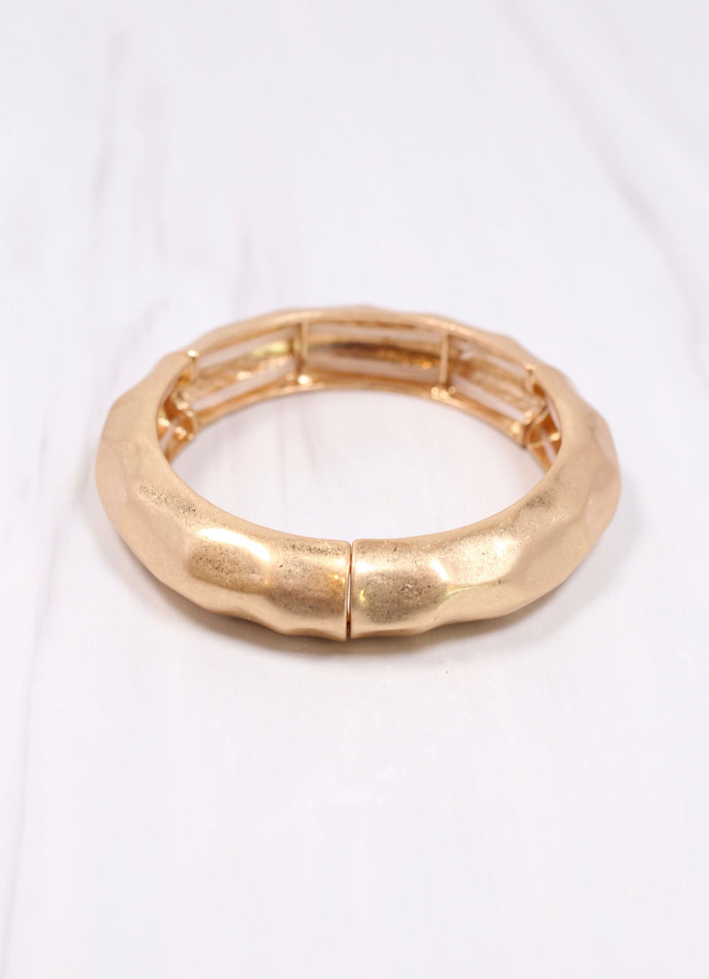 Tyndal Metal Bracelet WORN GOLD - Caroline Hill